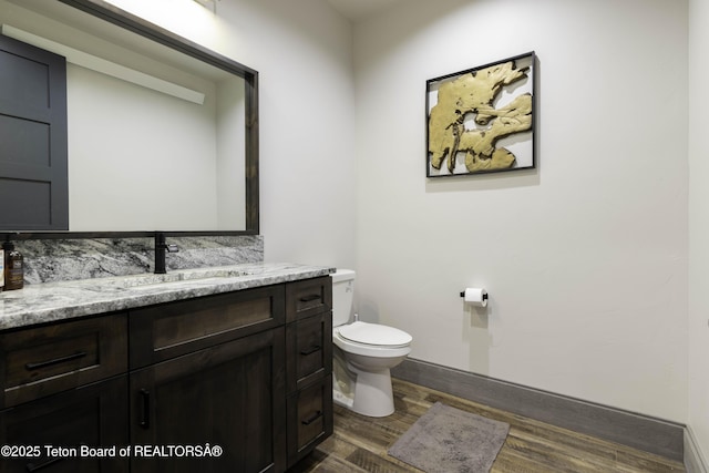 42 Airport Rd, Afton, WY 83110 - half bath featuring wood finished floors and vanity
