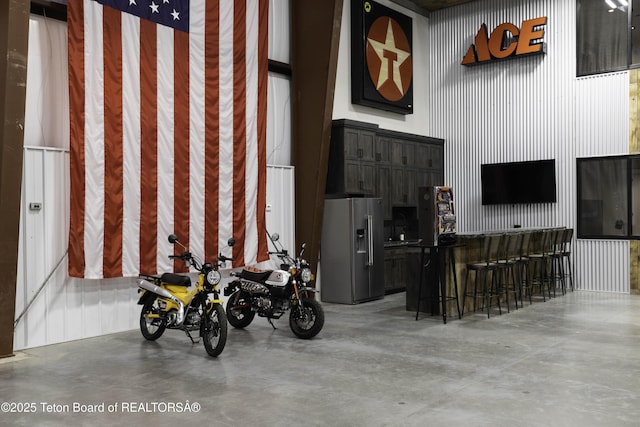 42 Airport Rd, Afton, WY 83110 - garage with stainless steel fridge