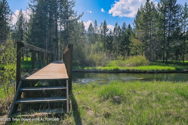 590 S Sandhill Crane Rd, Wilson, WY 83014 - view of dock