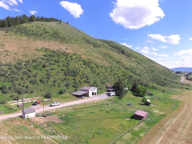 870 Sky View Ln, Afton, WY 83110 - mountain view with rural landscape
