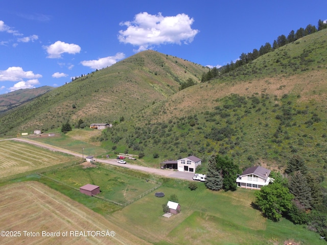 870 Sky View Ln, Afton, WY 83110 - view of mountain background with rural landscape