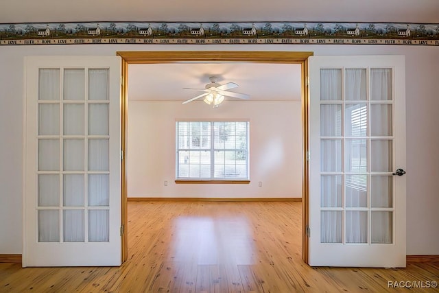 2195 W Huntington Dr, Beverly Hills, FL 34465 - empty room featuring wood finished floors and ceiling fan