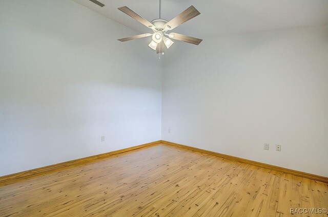 2195 W Huntington Dr, Beverly Hills, FL 34465 - unfurnished room with a ceiling fan and wood finished floors