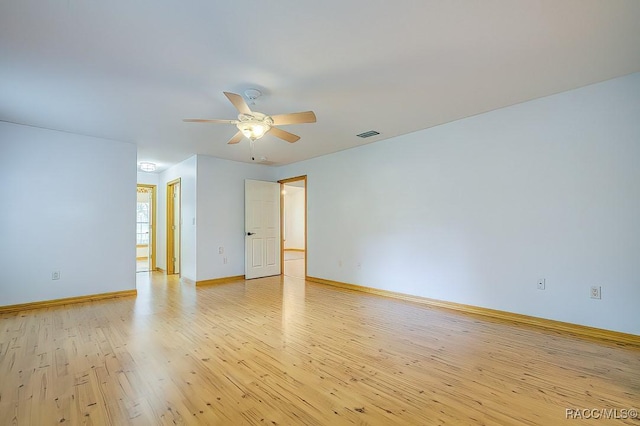 2195 W Huntington Dr, Beverly Hills, FL 34465 - unfurnished room with light wood-type flooring and a ceiling fan