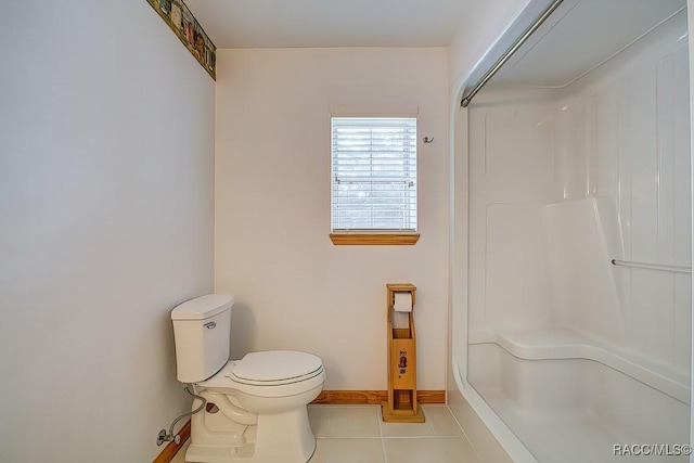 2195 W Huntington Dr, Beverly Hills, FL 34465 - bathroom with tile patterned flooring and a shower