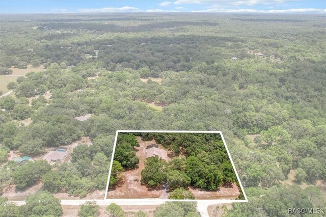 8583 N Tibet Ter, Dunnellon, FL 34433 - aerial overview of property's location featuring property parcel outlined
