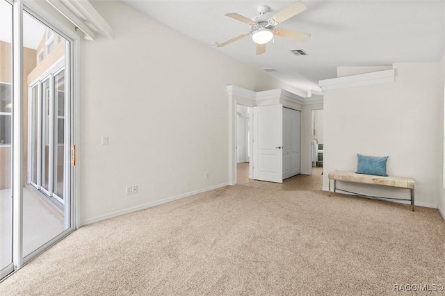 8583 N Tibet Ter, Dunnellon, FL 34433 - carpeted empty room featuring ceiling fan and baseboards