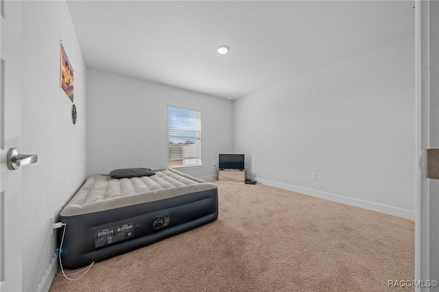 bedroom featuring carpet flooring