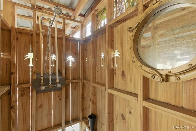 42 Magnolia Ave, Yankeetown, FL 34498 - detailed view of wood walls
