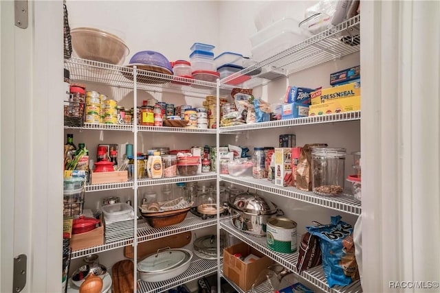 view of pantry