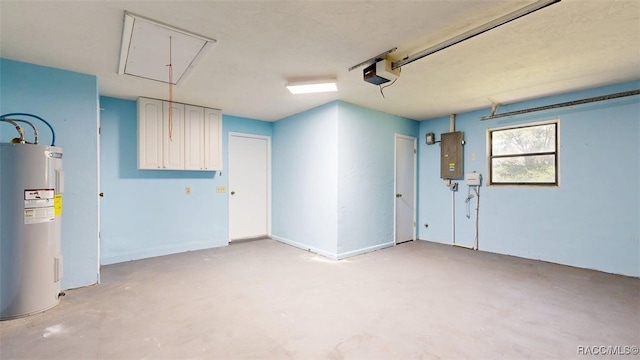 125 W Seymeria Dr, Beverly Hills, FL 34465 - garage featuring electric water heater, a garage door opener, and electric panel
