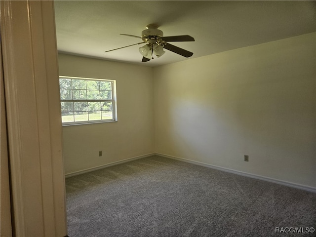 7781 N Lazy Trl, Crystal River, FL 34428 - carpeted spare room featuring a ceiling fan and baseboards