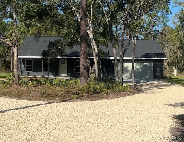 ranch-style house with a garage