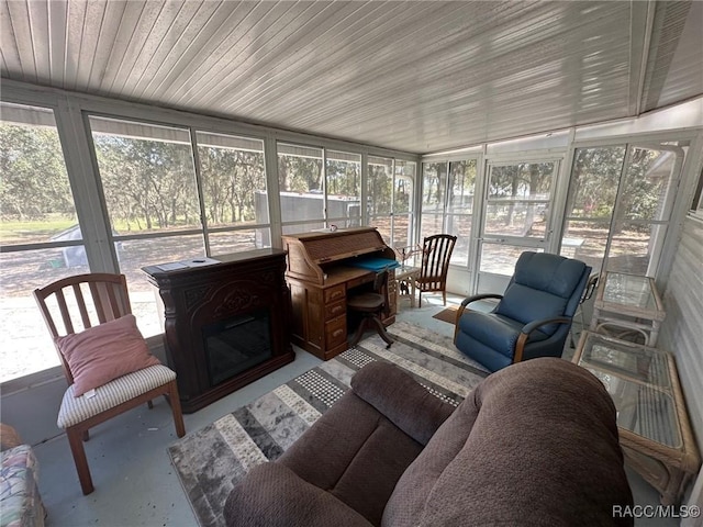 sunroom featuring a healthy amount of sunlight