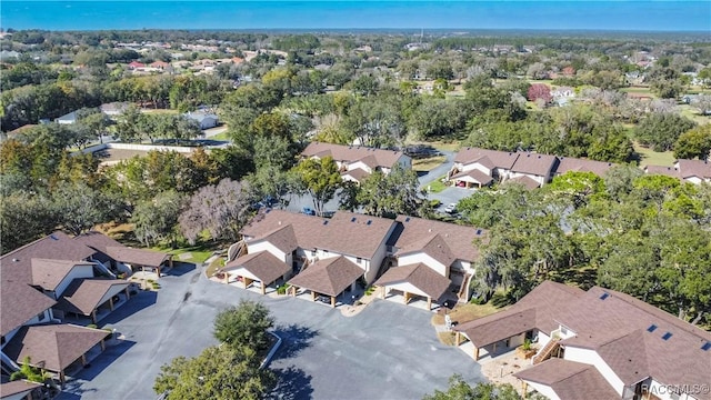 bird's eye view with a residential view