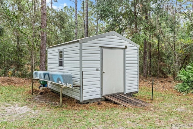 view of outbuilding