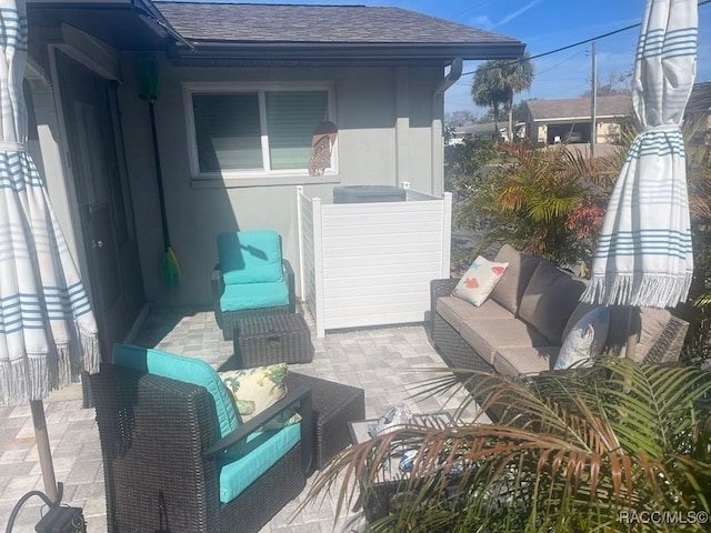 view of patio / terrace featuring outdoor lounge area