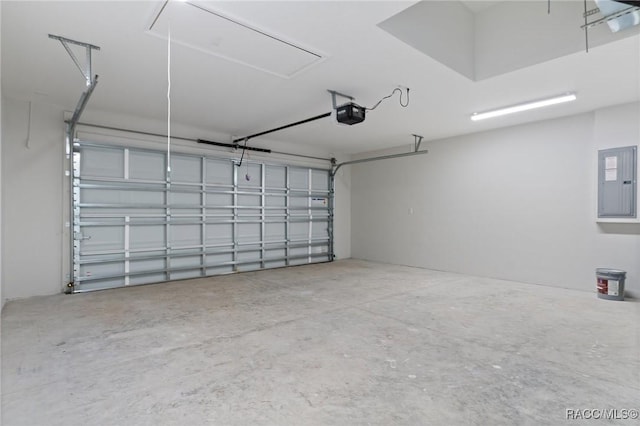 6658 N Bedstrow Blvd, Dunnellon, FL 34434 - garage with electric panel and a garage door opener