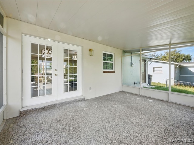 34 S Harrison St, Beverly Hills, FL 34465 - unfurnished sunroom featuring french doors and plenty of natural light