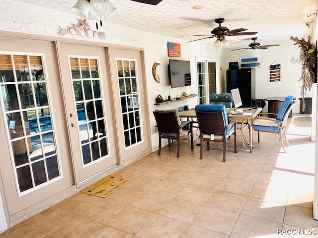 view of sunroom