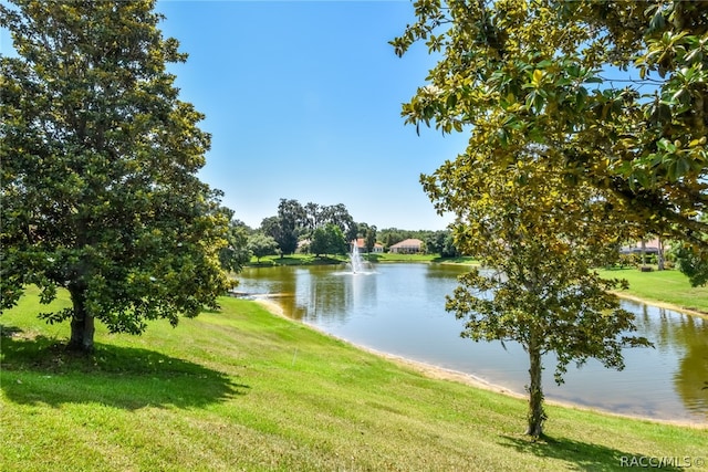 view of water feature