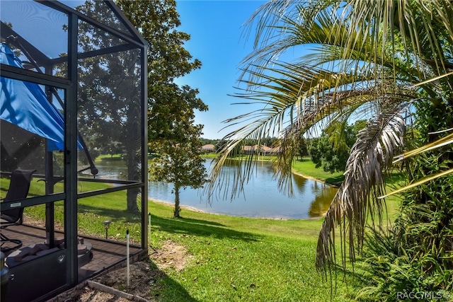 view of water feature