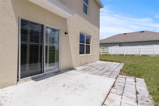 view of patio / terrace with fence