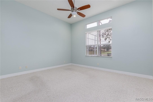 1095 W Skyview Landings Dr, Hernando, FL 34442 - unfurnished room featuring baseboards, a ceiling fan, and light colored carpet
