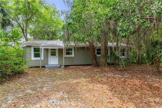 3184 N Edward Island Pt, Hernando, FL 34442 - view of front of home featuring metal roof