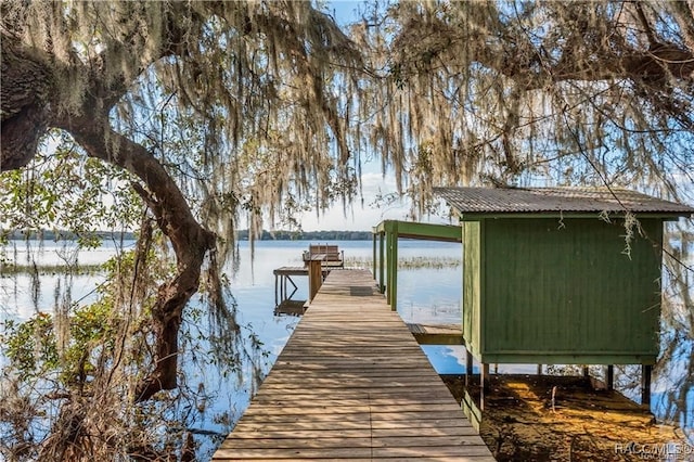 3184 N Edward Island Pt, Hernando, FL 34442 - dock area with a water view