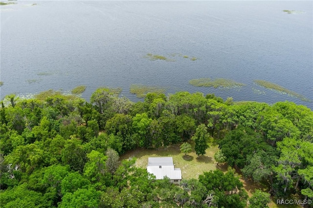 3184 N Edward Island Pt, Hernando, FL 34442 - aerial view of property and surrounding area featuring a nearby body of water and a heavily wooded area