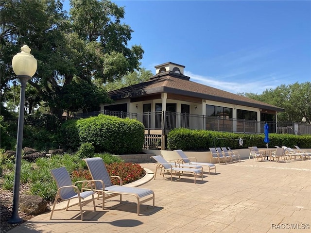 view of patio / terrace with fence