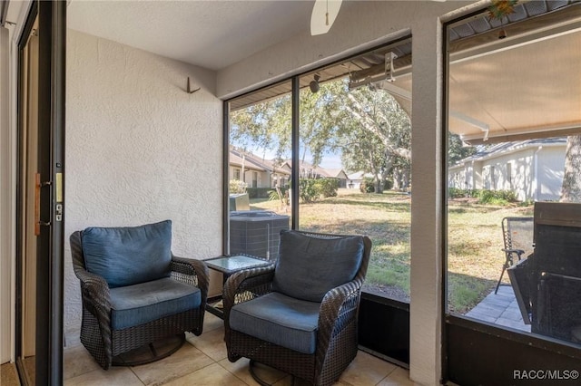 view of sunroom