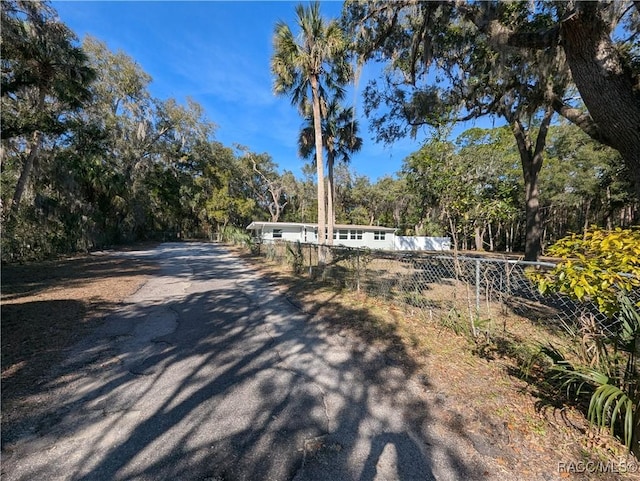 view of road