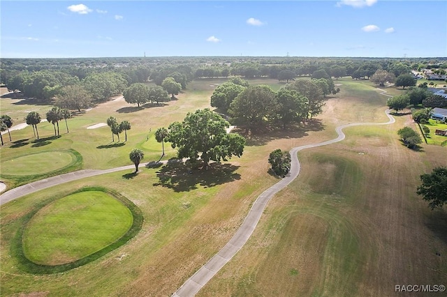 aerial view with golf course view