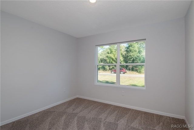 unfurnished room featuring carpet flooring