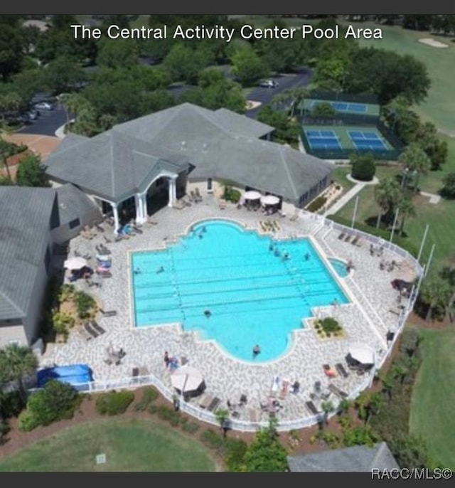 715 E Hartford St Unit 4A, Hernando, FL 34442 - drone / aerial view of a pool area