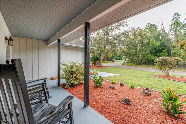 view of patio / terrace featuring a porch