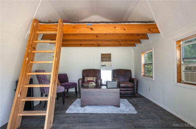 9093 E Pinehurst Ct, Inverness, FL 34450 - bedroom featuring dark wood finished floors and lofted ceiling