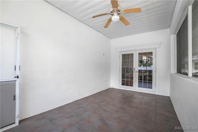 9093 E Pinehurst Ct, Inverness, FL 34450 - view of patio with french doors and ceiling fan