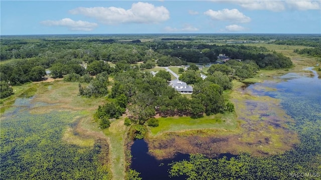 9093 E Pinehurst Ct, Inverness, FL 34450 - aerial view of a heavily wooded area and a nearby body of water