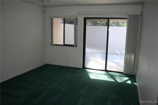 empty room with carpet flooring