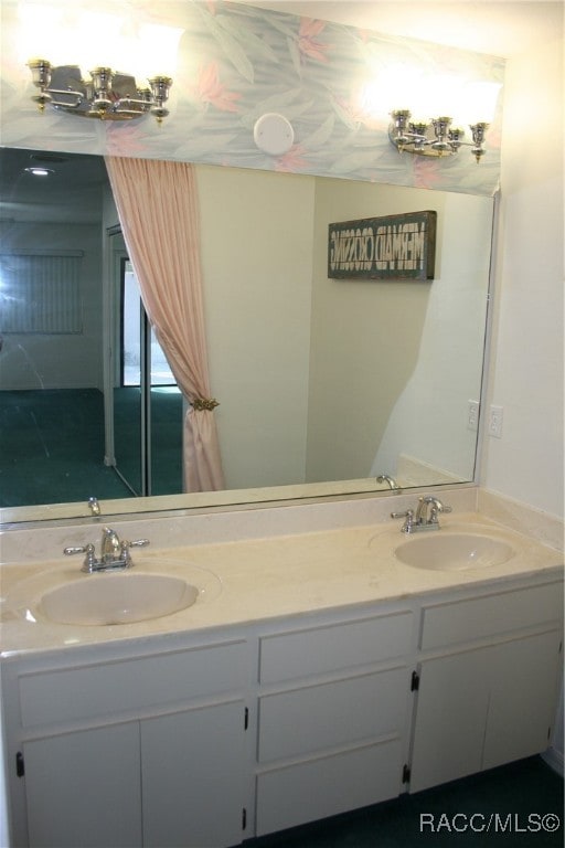 bathroom featuring vanity