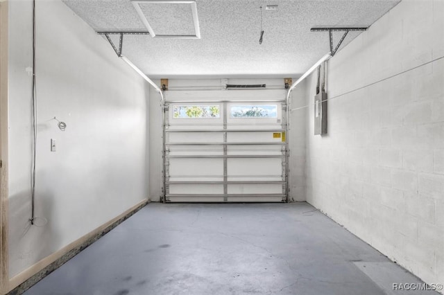 813 Constitution Blvd, Inverness, FL 34453 - garage with electric panel and concrete block wall