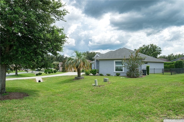 exterior space featuring a yard