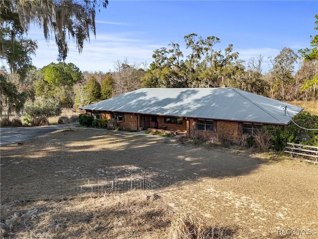 view of rear view of property