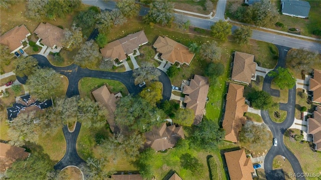 bird's eye view featuring a residential view