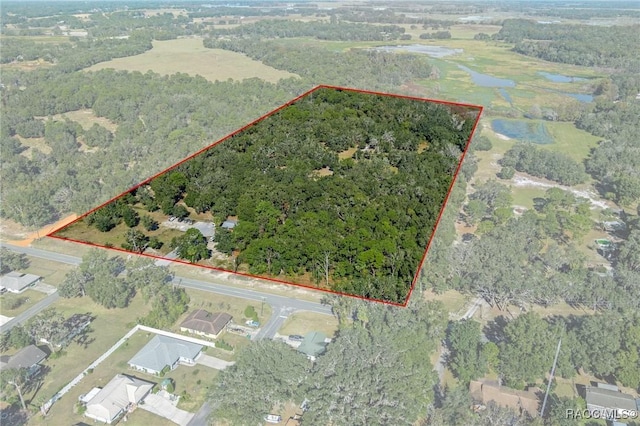 6301 E Turner Camp Rd, Inverness, FL 34453 - view of property location with property boundaries highlighted and a large body of water