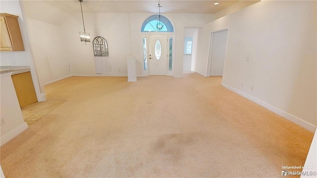 view of tiled foyer entrance