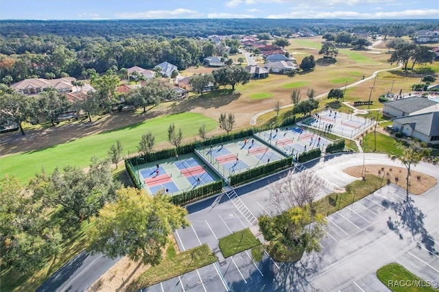 drone / aerial view featuring a residential view